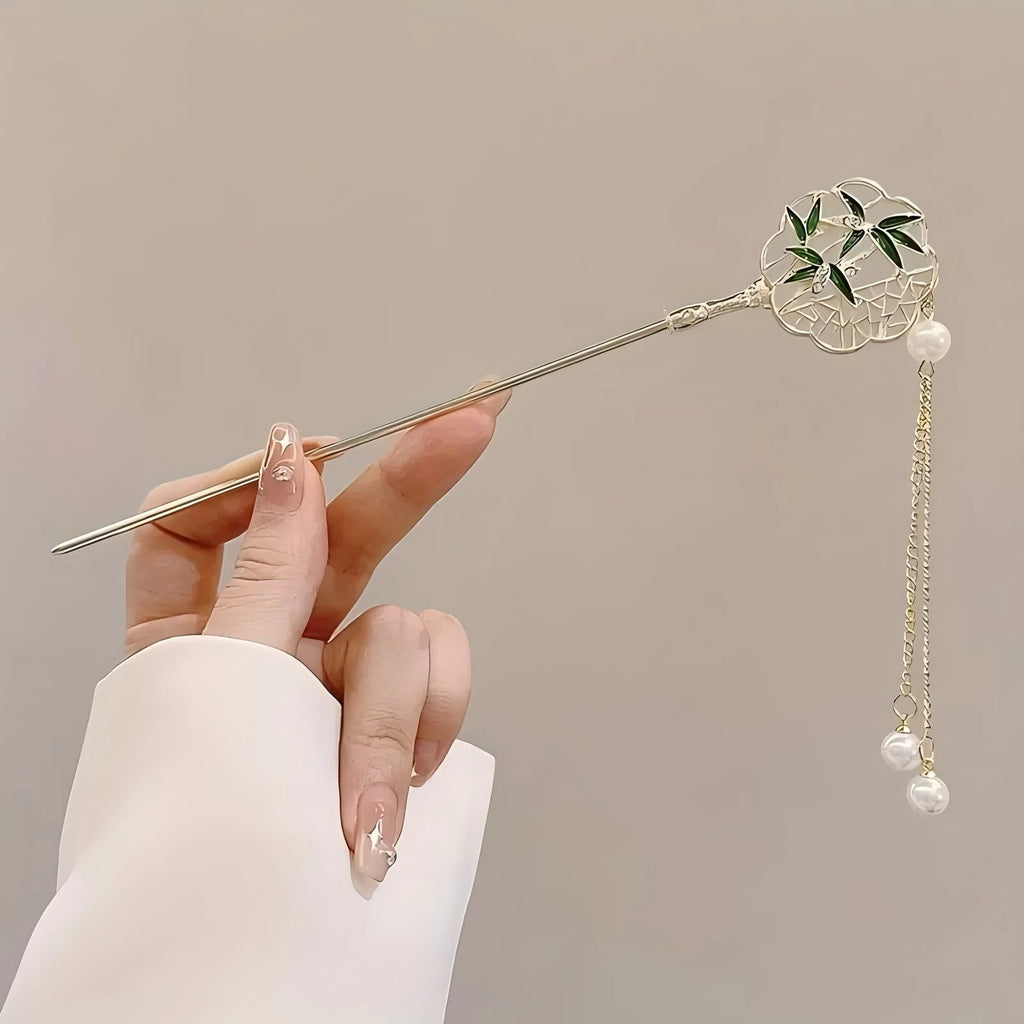 1/6pcs Elegant Chinese Style Tassel Hair Stick
