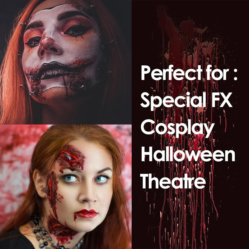 Liquid Latex 30ml + 50ml Kit for SFX Makeup Halloween