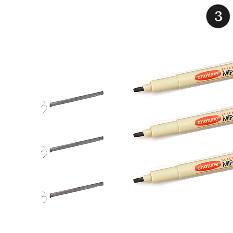 12 Tip Pigment Liner Micron Ink Marker Pen for Manga Draw