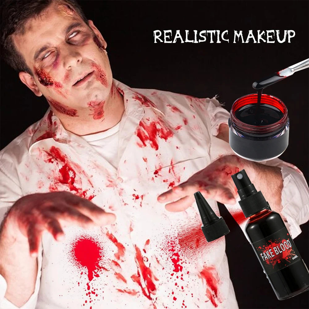 Special Effects SFX Halloween Makeup Kit - 12 Colors