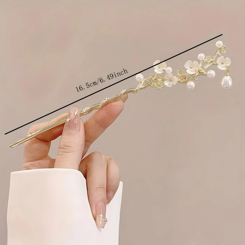 1/6pcs Elegant Chinese Style Tassel Hair Stick
