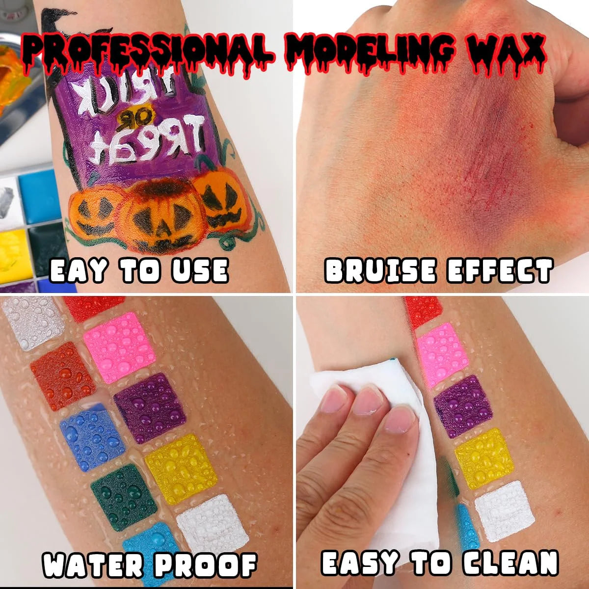 Bowitzki SFX Face Body Paint ,Halloween Makeup