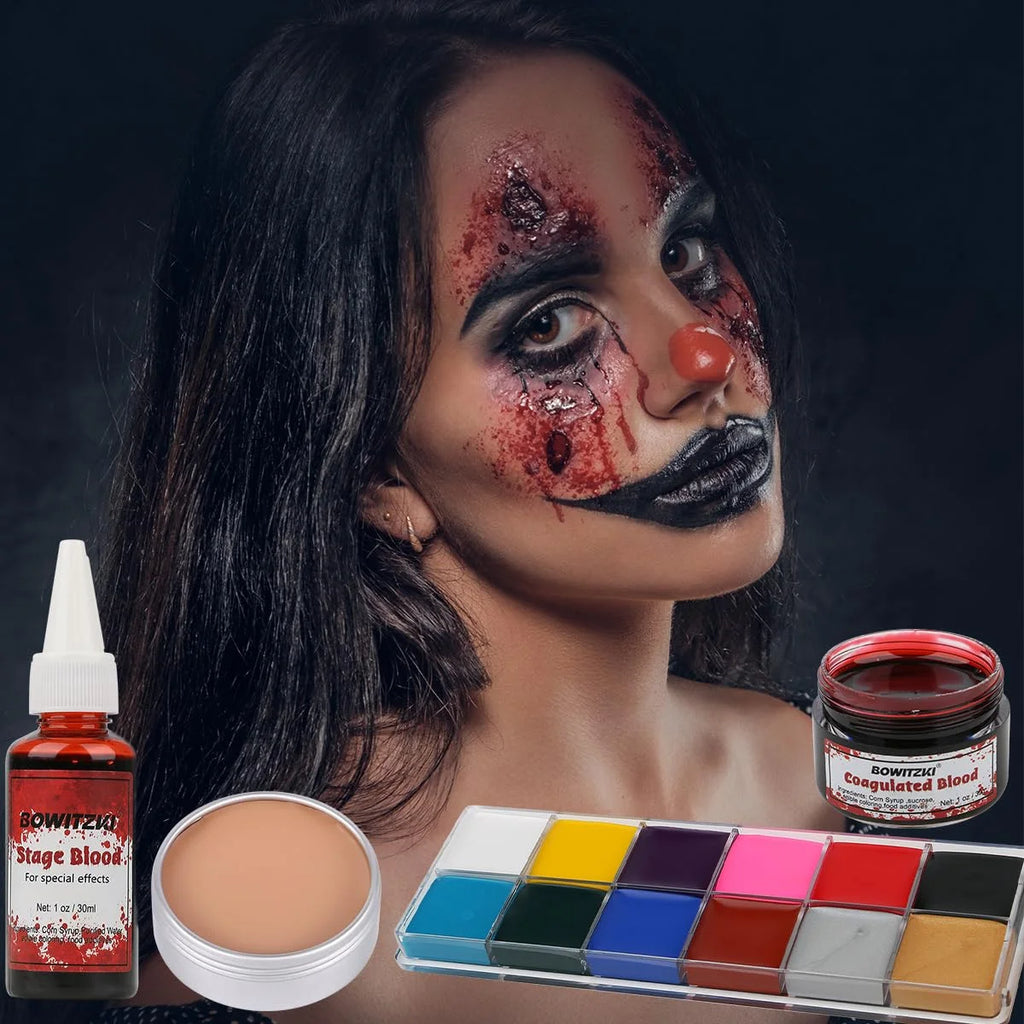 Bowitzki SFX Face Body Paint ,Halloween Makeup