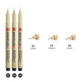 12 Tip Pigment Liner Micron Ink Marker Pen for Manga Draw