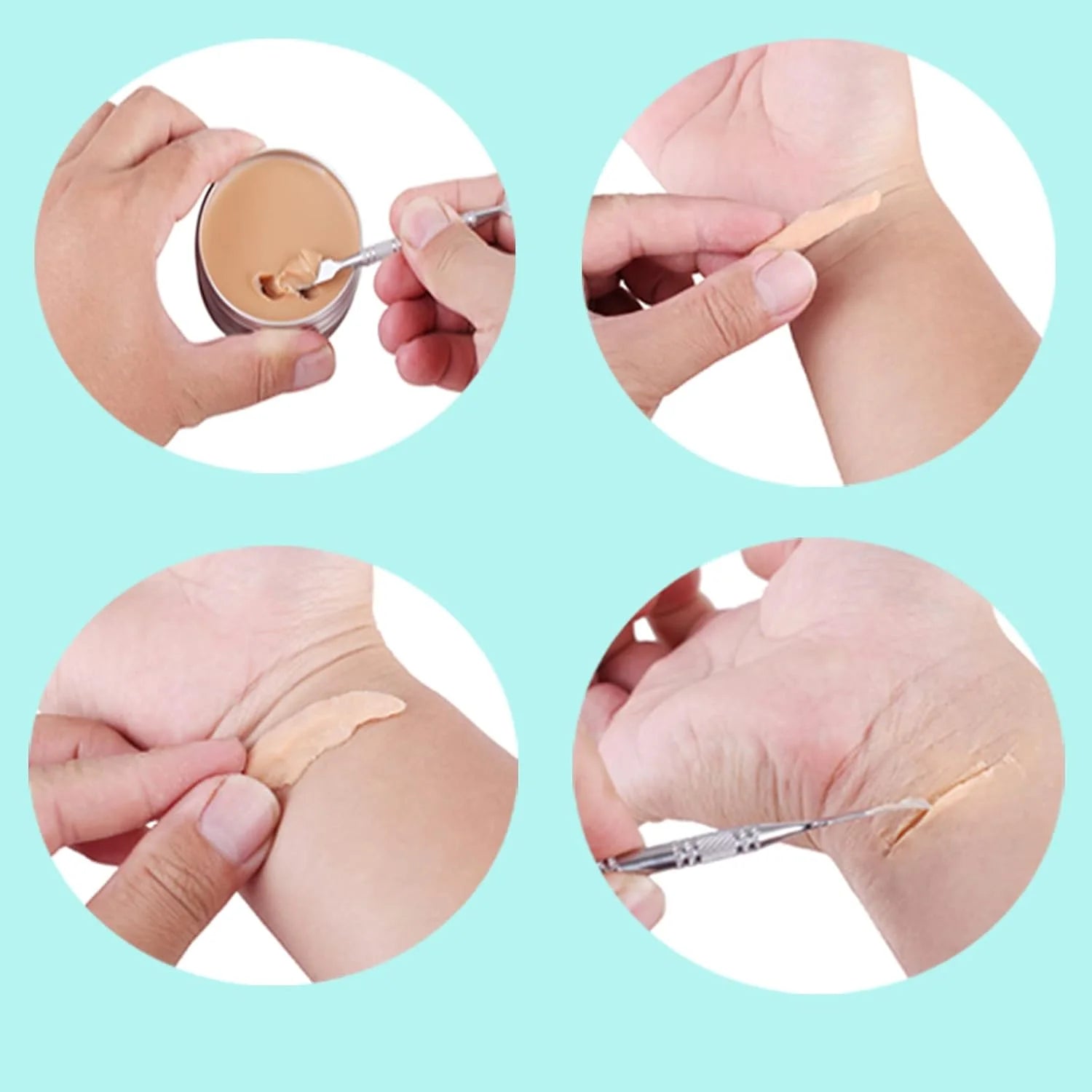 Scar Wax Kit with Spatula,SFX Scar Makeup