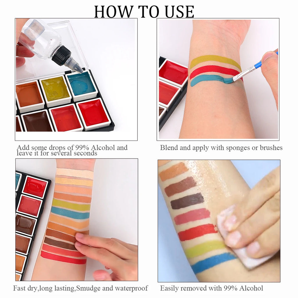 Depvision Alcohol Activated Face Paint SFX Makeup