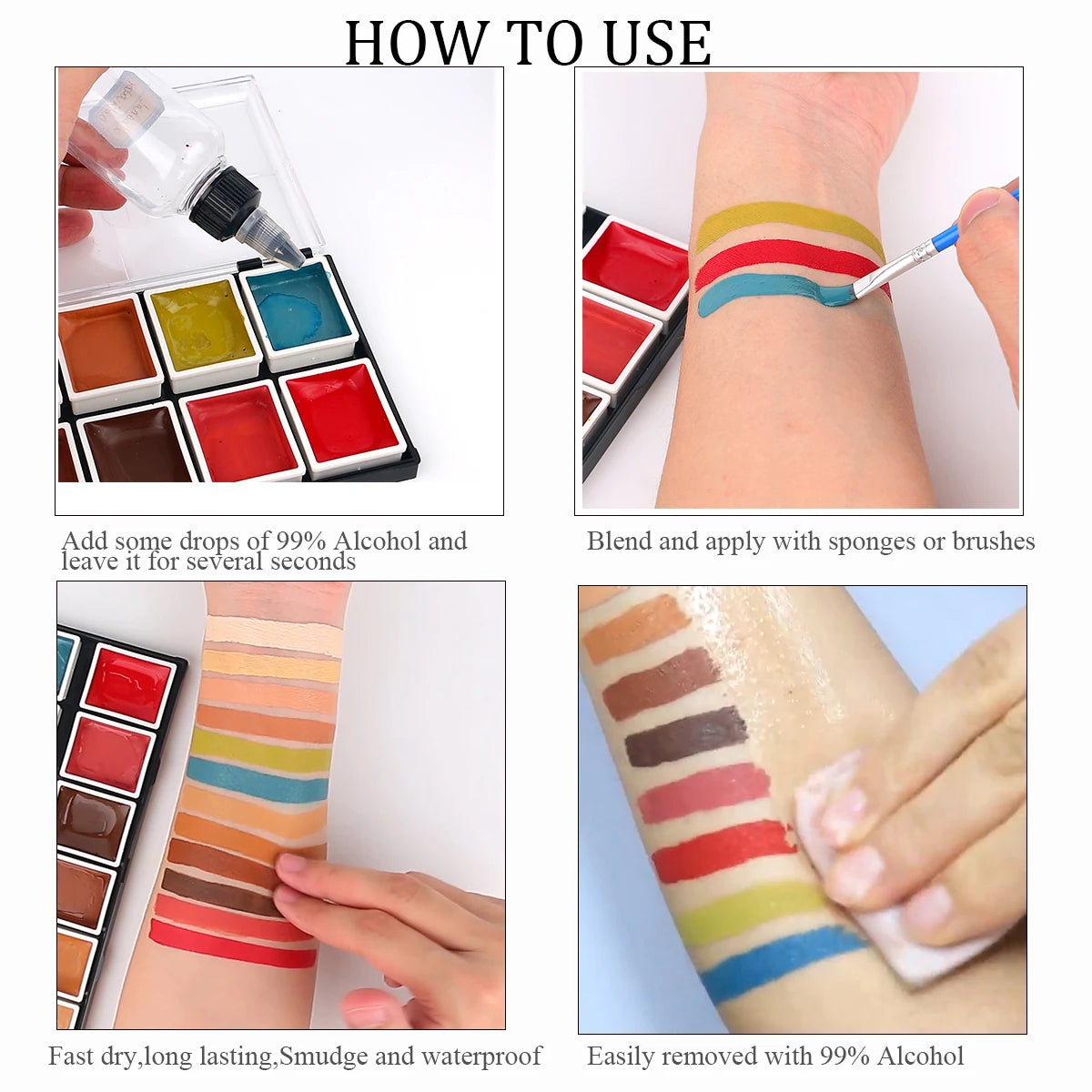 Depvision Alcohol Activated Face Paint SFX Makeup