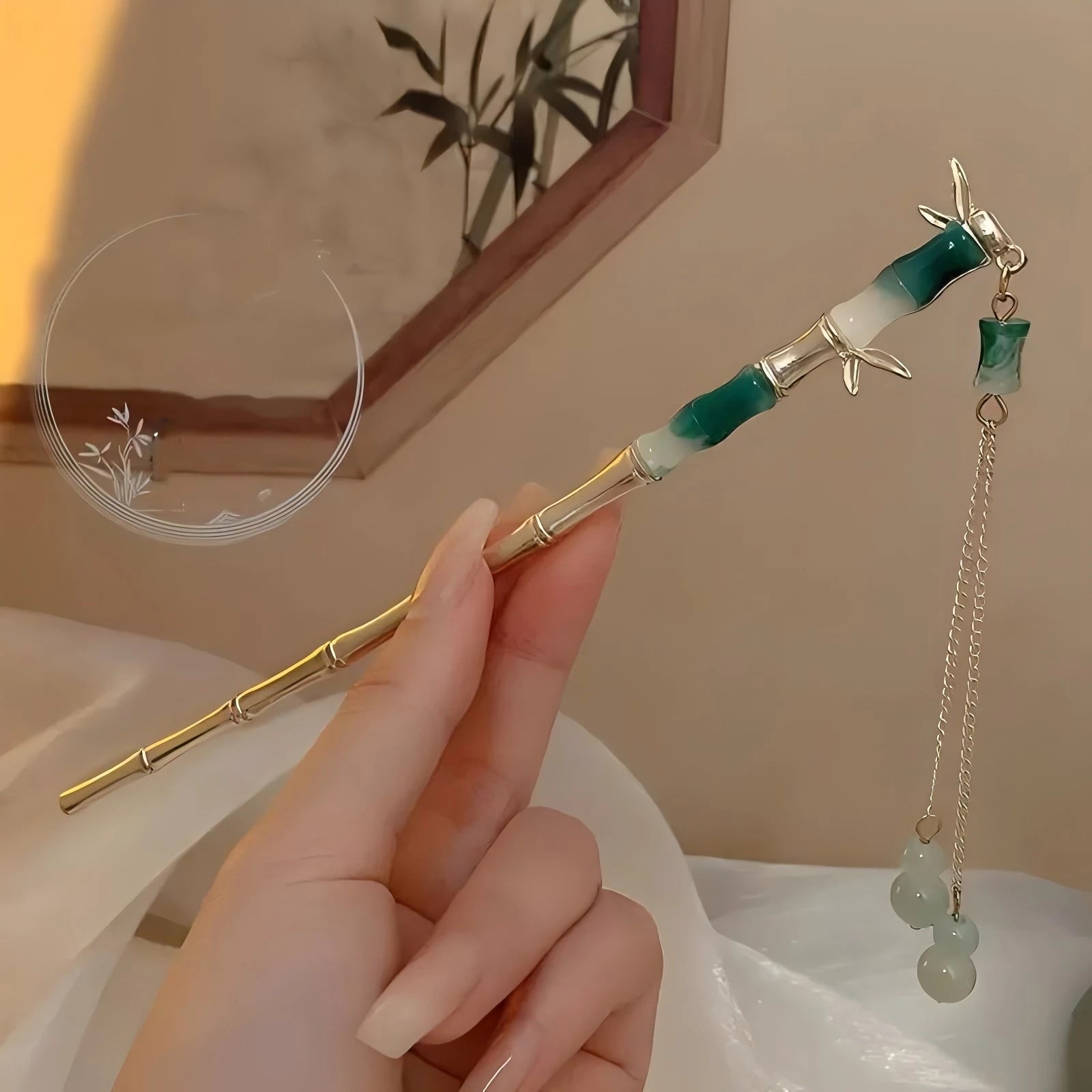 1/6pcs Elegant Chinese Style Tassel Hair Stick