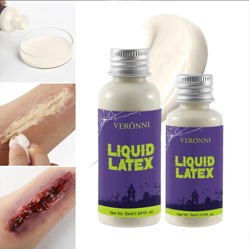 Liquid Latex 30ml + 50ml Kit for SFX Makeup Halloween